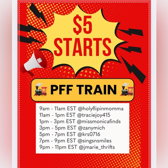 🚂 PFF $5 Train🚂 Sept 26th🚂 - Picture 1 of 3